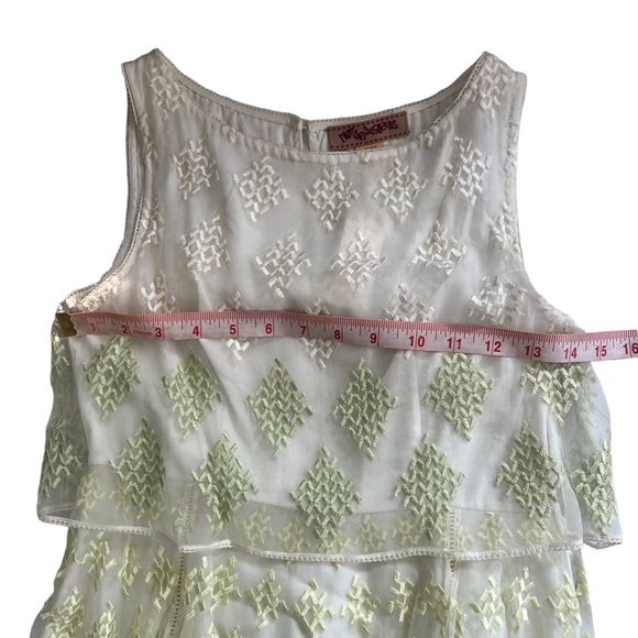 Embroidered Cypress Maxi Dress Ruffle Tiered XXSP - Picture 7 of 11